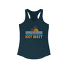 Key West, Florida Women's Tank - Retro Palm Tree Women's Racerback Key West Tank Top