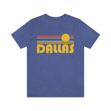 Dallas, Texas T-Shirt - Retro Sun Unisex Dallas T Shirt