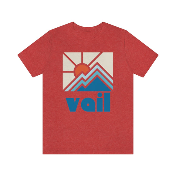 Vail Shirt, Colorado Retro T-Shirt, Colorful Colorado tee, Vail Mountain Shirt