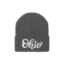 Ohio Beanie - Adult Hand Lettered Embroidered Ohio Knit Hat-5