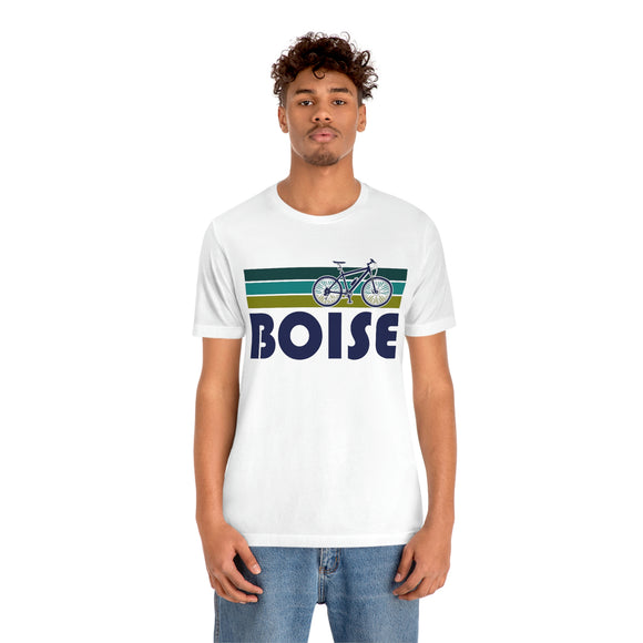 Boise T-Shirt - Retro Mountain Bike Adult Unisex Boise, Idaho T Shirt