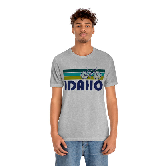 Idaho T-Shirt - Retro Mountain Bike Adult Unisex Idaho T Shirt