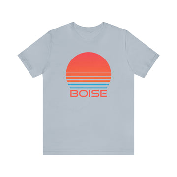Buy light-blue Boise, Idaho T-Shirt - Retro 80s Unisex Boise Shirt