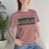 Jackson Hole T-Shirt - Retro Mountain Bike Adult Unisex Jackson Hole, Wyoming T Shirt