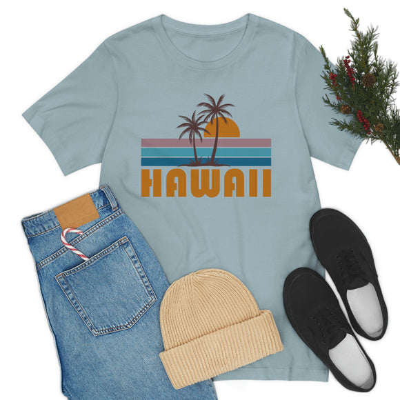 Hawaii T-Shirt - Retro Palm Tree Unisex Hawaii Shirt