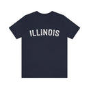 Illinois T-Shirt - Paint Text Unisex Illinois Shirt-18