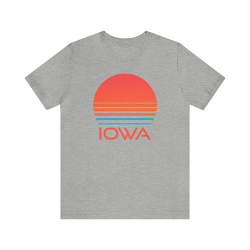 Buy athletic-heather Iowa T-Shirt - Retro 80s Unisex Iowa Shirt
