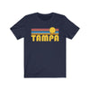 Tampa, Florida T-Shirt - Retro Sunrise Adult Unisex Tampa T Shirt