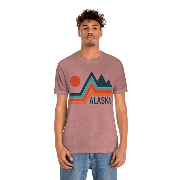 Alaska T-Shirt - Retro Mountain Unisex Alaska Shirt
