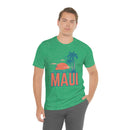 Maui, Hawaii T-Shirt - Retro Palm Tree & Beach Unisex Maui Shirt-30