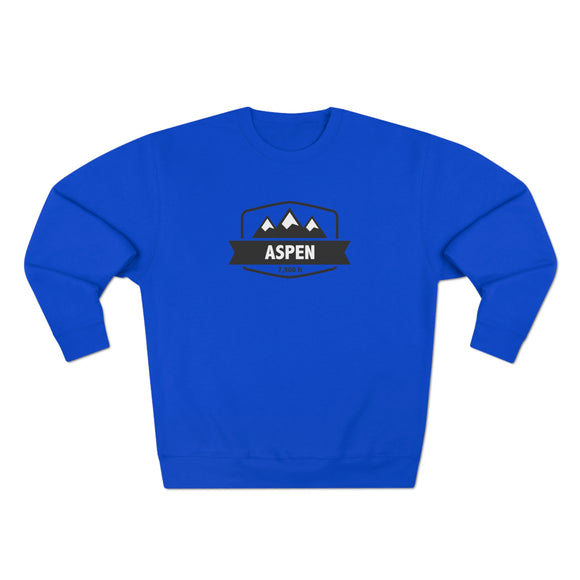 Premium Aspen, Colorado Crewneck Sweatshirt - Retro Unisex Sweatshirt