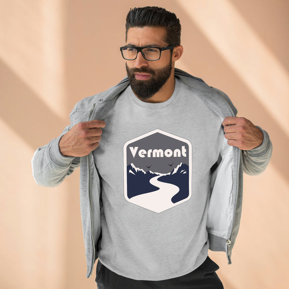 Premium Vermont Crewneck Sweatshirt - Retro Unisex Sweatshirt