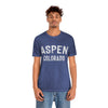 Aspen, Colorado Shirt - Paint Text Unisex Aspen T-Shirt