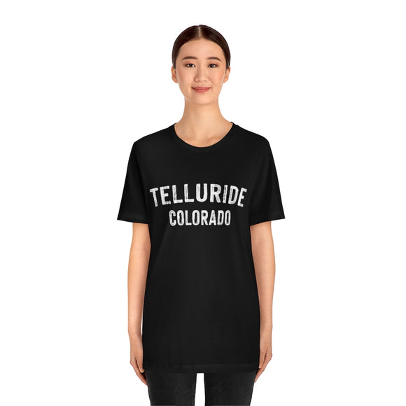 Telluride, Colorado Shirt - Paint Text Unisex Telluride T-Shirt