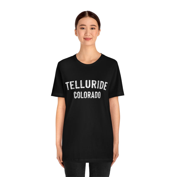 Telluride, Colorado Shirt - Paint Text Unisex Telluride T-Shirt