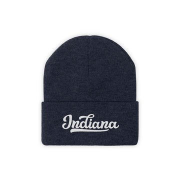 Indiana Beanie - Adult Hand Lettered Embroidered Indiana Knit Hat