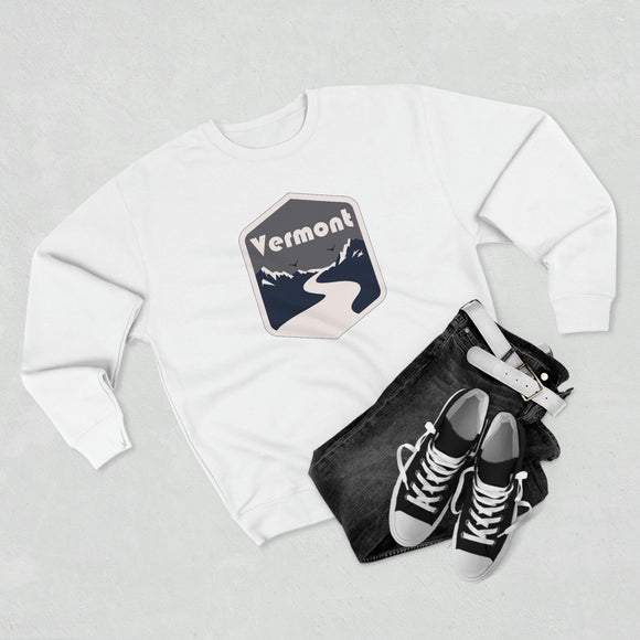 Premium Vermont Crewneck Sweatshirt - Retro Unisex Sweatshirt