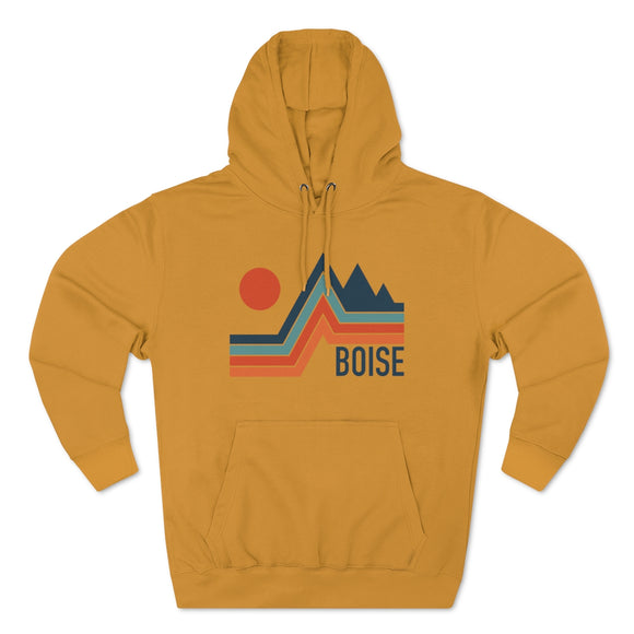 Premium Boise, Idaho Hoodie - Retro Unisex Sweatshirt
