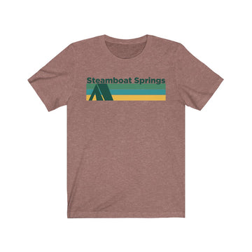 Steamboat Springs, Colorado T-Shirt - Retro Camping Adult Unisex Steamboat Springs T Shirt