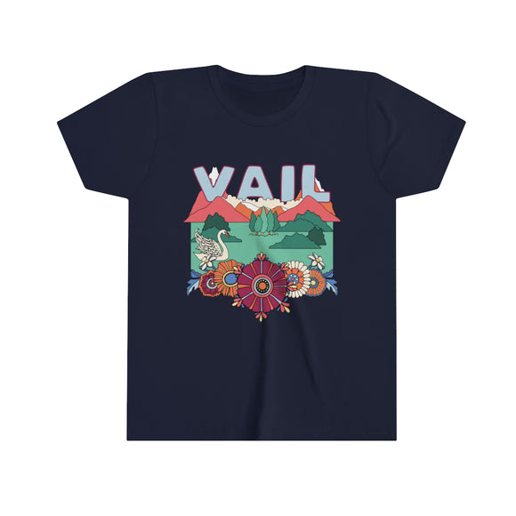 Vail Youth T-Shirt - Boho Colorado Kid's TShirt