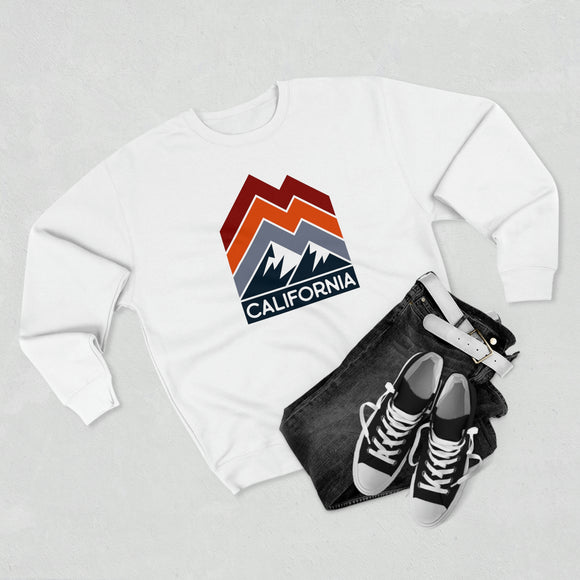 Premium California Sweatshirt - Retro Unisex Premium Crewneck California Sweatshirt