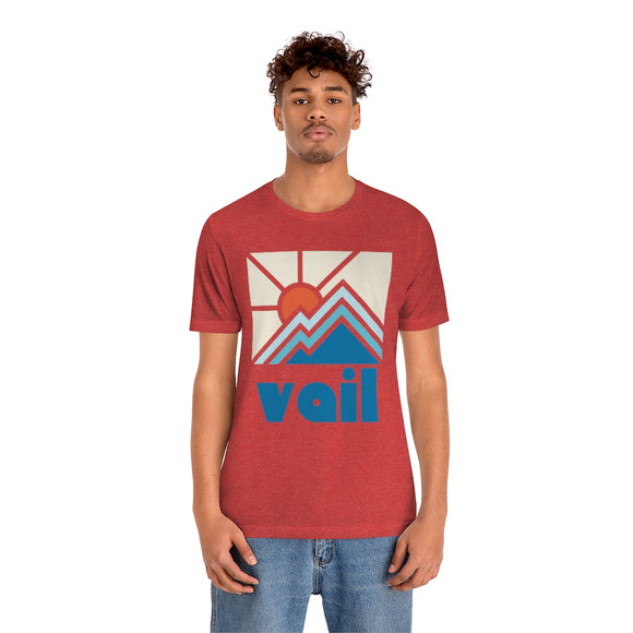 Vail Shirt, Colorado Retro T-Shirt, Colorful Colorado tee, Vail Mountain Shirt