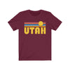 Utah T-Shirt - Retro Sunrise Adult Unisex Utah T Shirt