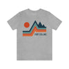 Fort Collins, Colorado T-Shirt - Retro Mountain Unisex Fort Collins Shirt