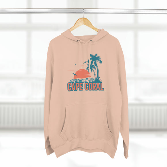 Premium Cape Coral, Florida Hoodie Hoodie - Palm Tree Unisex Sweatshirt