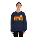 Austin, Texas Sweatshirt - Retro Sunset Unisex-26