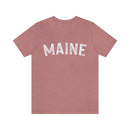 Maine T-Shirt - Paint Text Unisex Maine Shirt-4