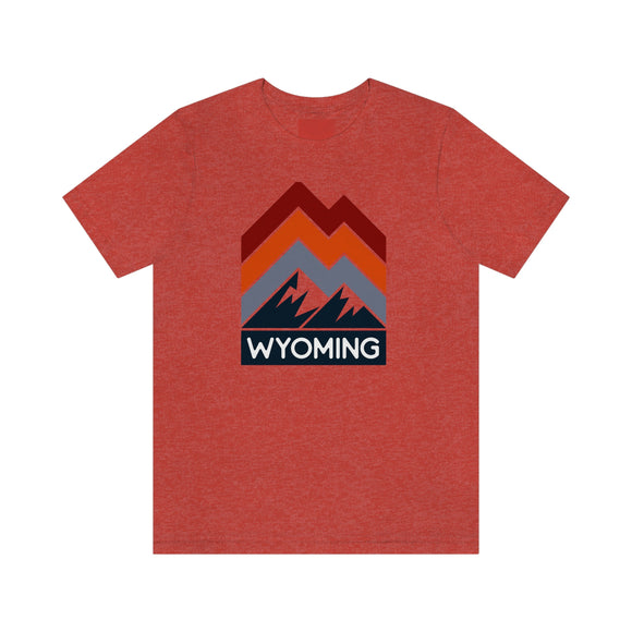 Wyoming T-Shirt - Retro Mountain Unisex Wyoming Shirt