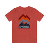 Wyoming T-Shirt - Retro Mountain Unisex Wyoming Shirt