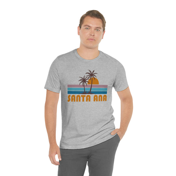 Santa Ana, California T-Shirt - Retro Palm Tree Unisex Santa Ana Shirt