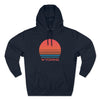 Premium Wyoming Hoodie - Retro 80s Unisex Sweatshirt