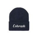 Colorado Beanie - Adult Embroidered Colorado Knit Hat-13