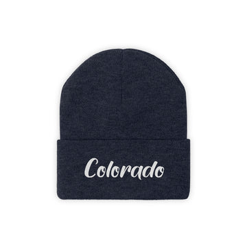 Buy true-navy Colorado Beanie - Adult Embroidered Colorado Knit Hat