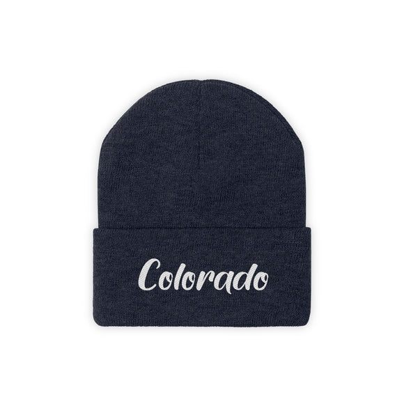 Colorado Beanie - Adult Embroidered Colorado Knit Hat