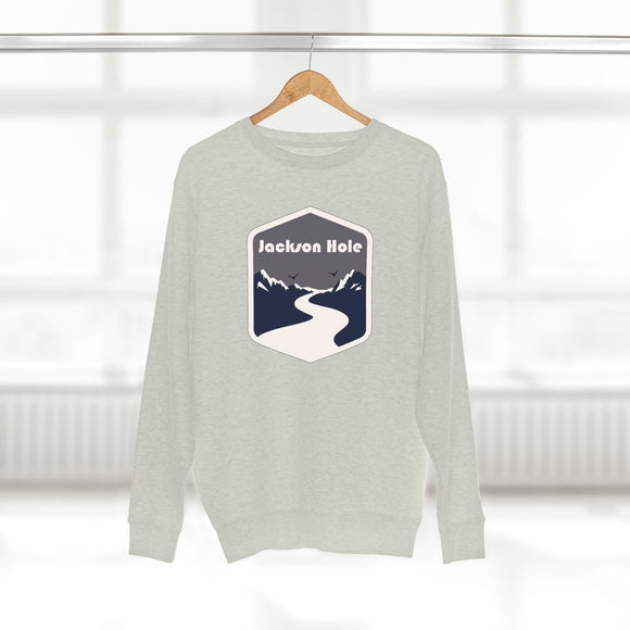 Premium Jackson Hole, Wyoming Crewneck Sweatshirt - Retro Unisex Sweatshirt