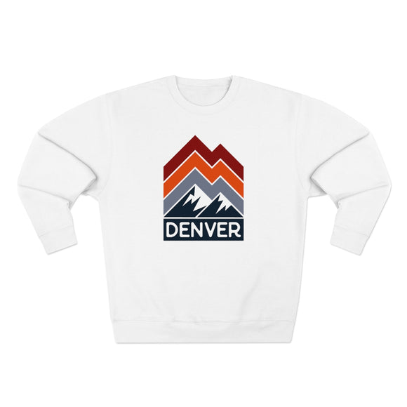 Premium Denver Sweatshirt - Retro Unisex Premium Crewneck Denver, Colorado Sweatshirt