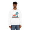 Charleston, South Carolina Sweatshirt - Unisex Retro Palm Tree Crewneck Charleston Sweatshirt