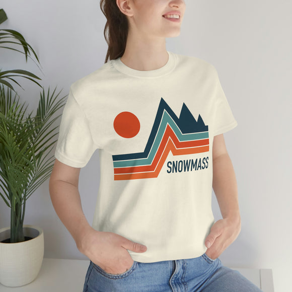 Snowmass, Colorado T-Shirt - Retro Mountain Unisex Snowmass Shirt