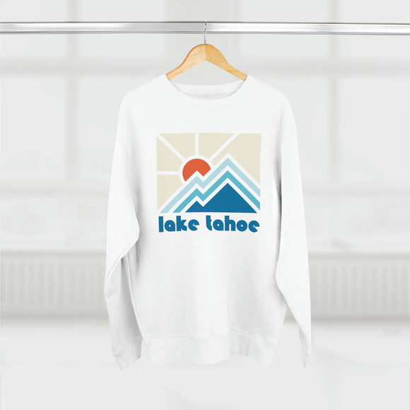Premium Lake Tahoe, California Crewneck Sweatshirt - Retro Unisex Sweatshirt