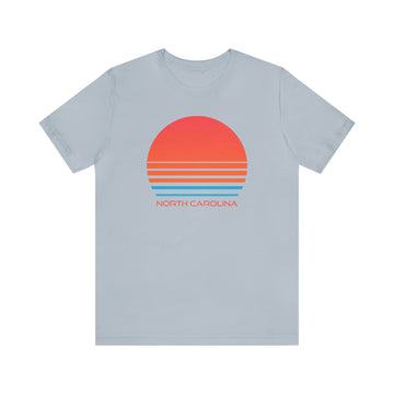 Buy light-blue North Carolina T-Shirt - Retro 80s Unisex North Carolina Shirt