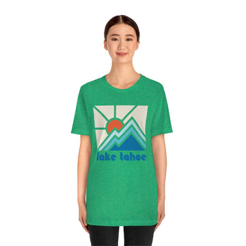 Lake Tahoe Shirt, California Retro T-Shirt, Colorful California tee, Lake Tahoe Mountain Shirt - 0