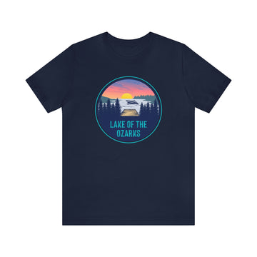 Buy navy Lake of the Ozarks, Missouri T-Shirt - Adult Unisex Tee