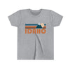 Idaho Youth T-Shirt - Retro Mountain Idaho Kid's TShirt