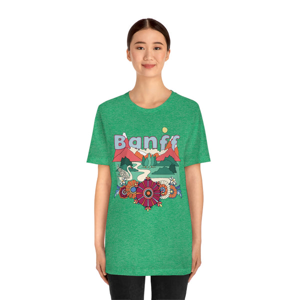 Banff Shirt, Canada Retro T-Shirt, Hippie Style Canada tee, Banff Mountain Shirt