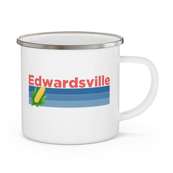 Edwardsville, Illinois Camp Mug - Retro Corn Edwardsville Mug