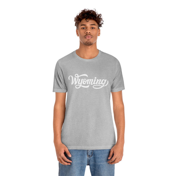 Wyoming T-Shirt - Hand Lettered Unisex Wyoming Shirt